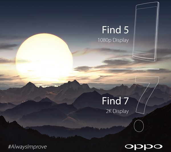Oppo Find 7 teaser / fot. Facebook