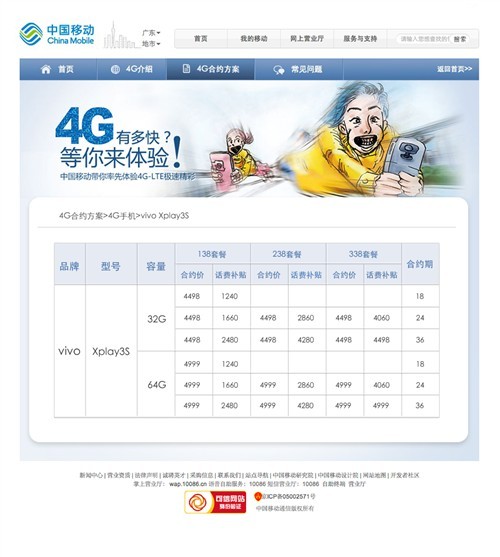 Ceny Vivo Xplay 3S / Źródło: tech.sina.com.cn