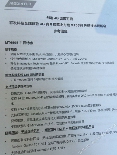 MT6595 / fot. MTKSJ.com