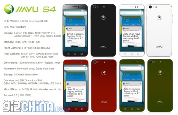 Jiayu S4 / fot. gizchina