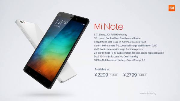 Xiaomi Mi Note / fot. Android Authority