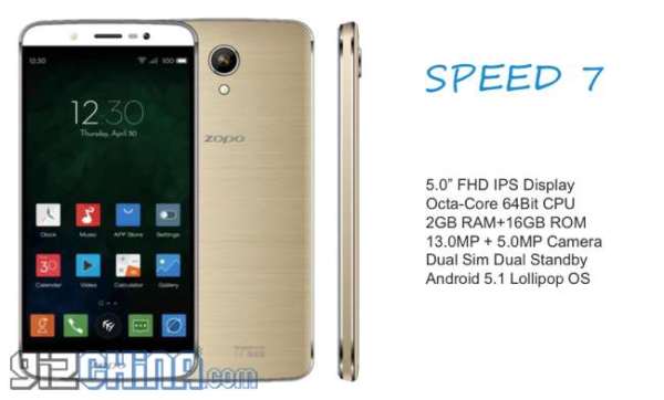 ZOPO Speed 7 / fot. gizchina